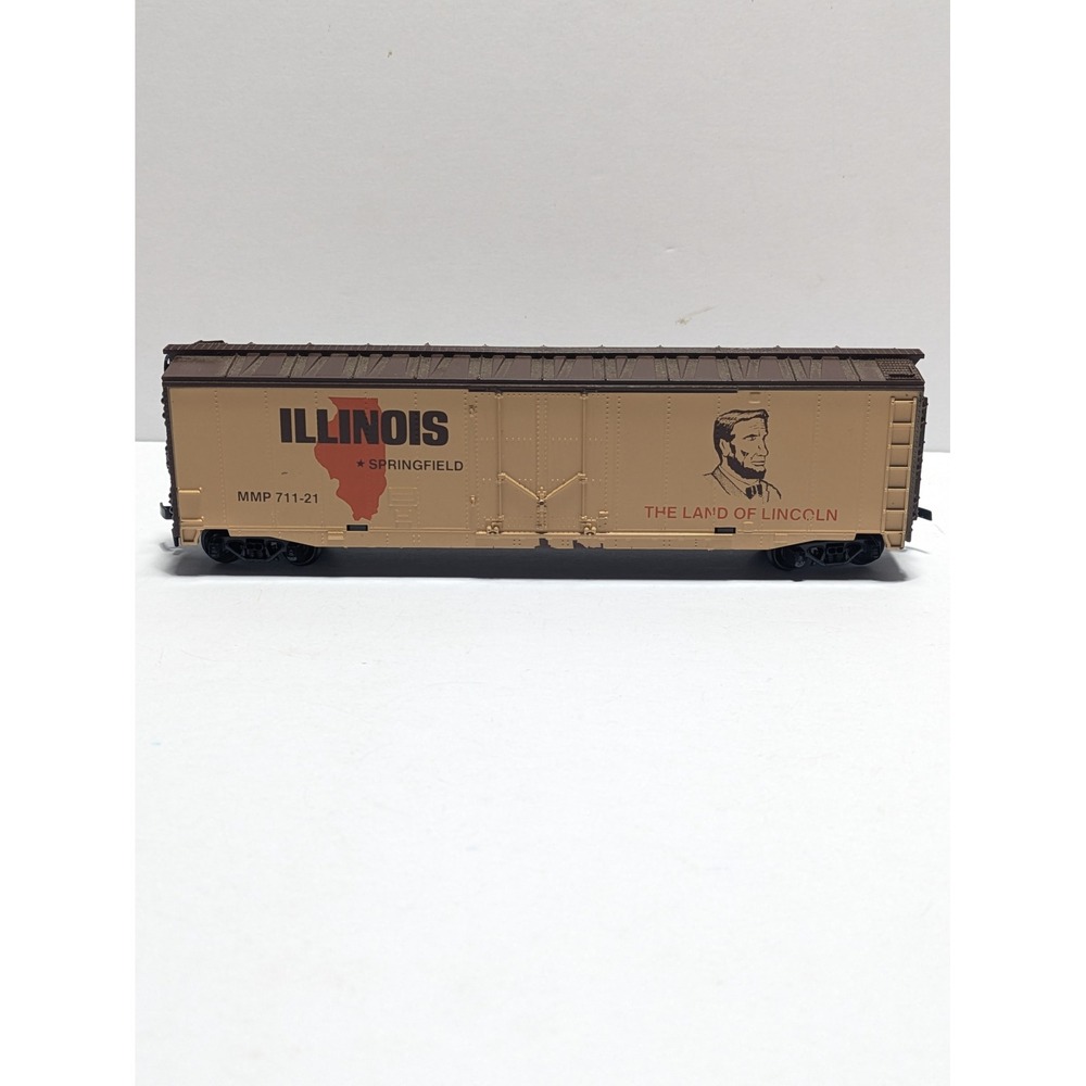Mantua Vintage Illinois Land of Lincoln Boxcar HO Scale Model Train MMP 711-21